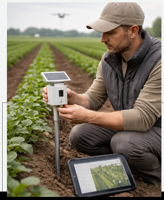 IoT мониторинг сельскохозяйственных полей и контроля в Городце