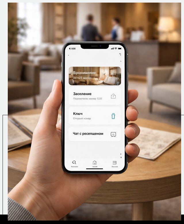 Мобильное приложение для гостей отеля в Городце, управление сервисом